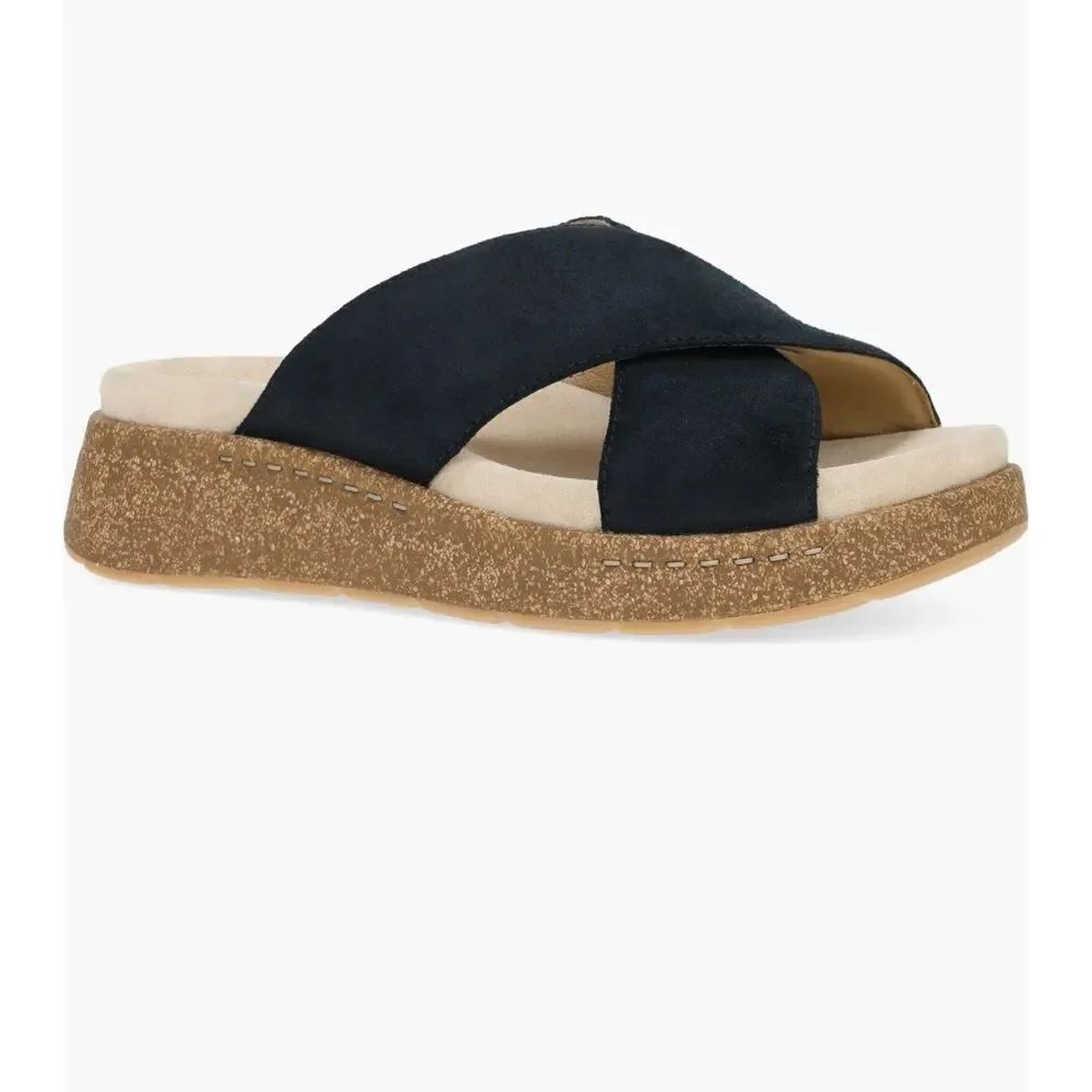 Dansko Bridget Platform Wedge Slide Sandal (Women) 38=7.5-8